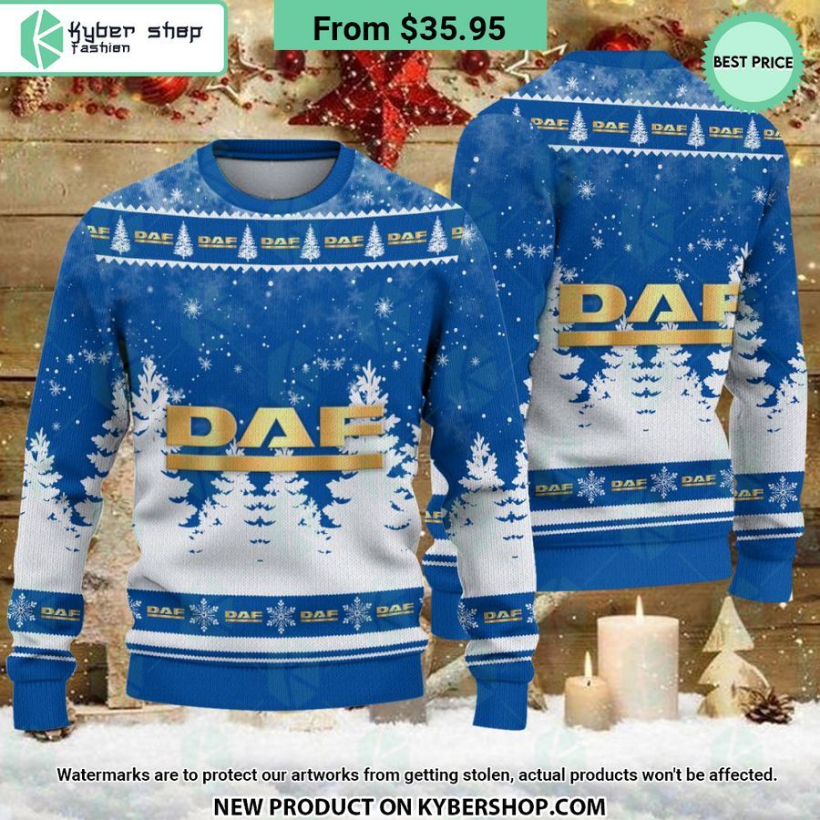 Daf Trucks Ugly Christmas Sweater Word1