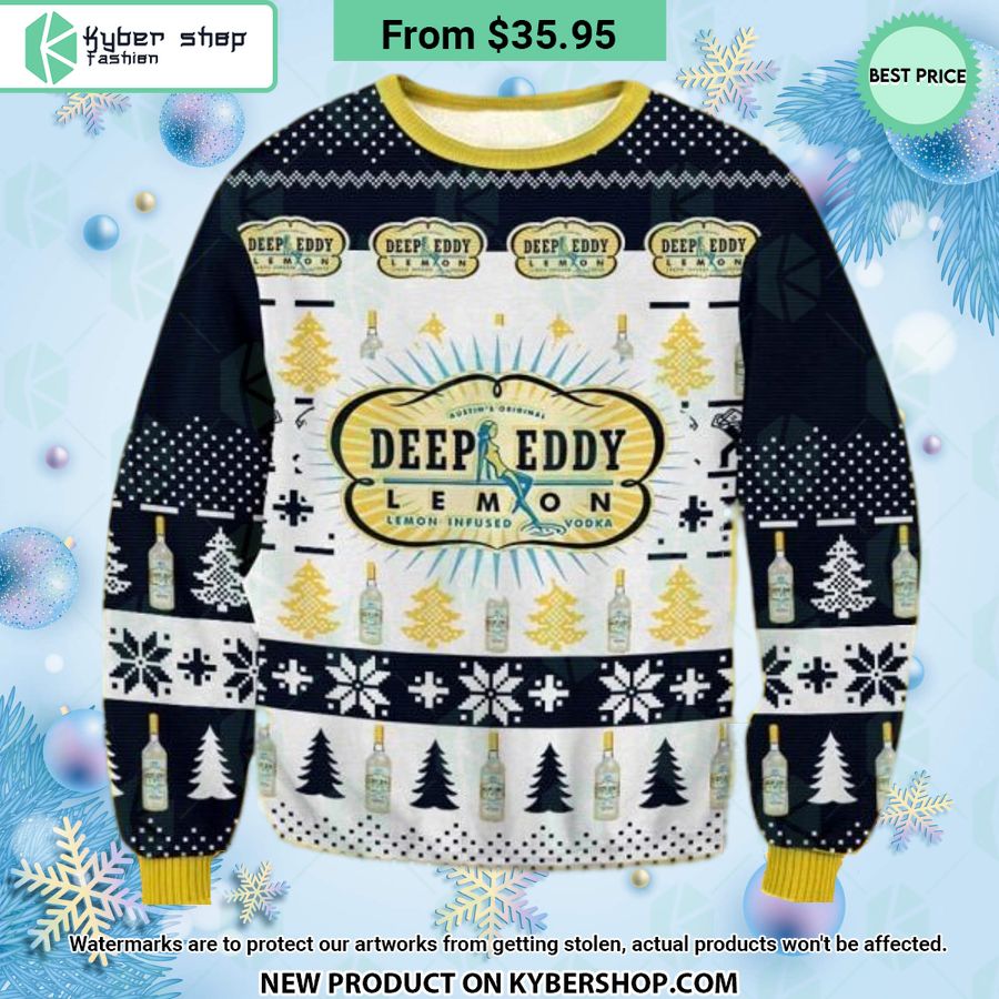 Deep Eddy Lemon Christmas Sweater Word1