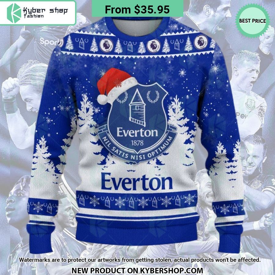 Everton Fc Christmas Sweater Word1