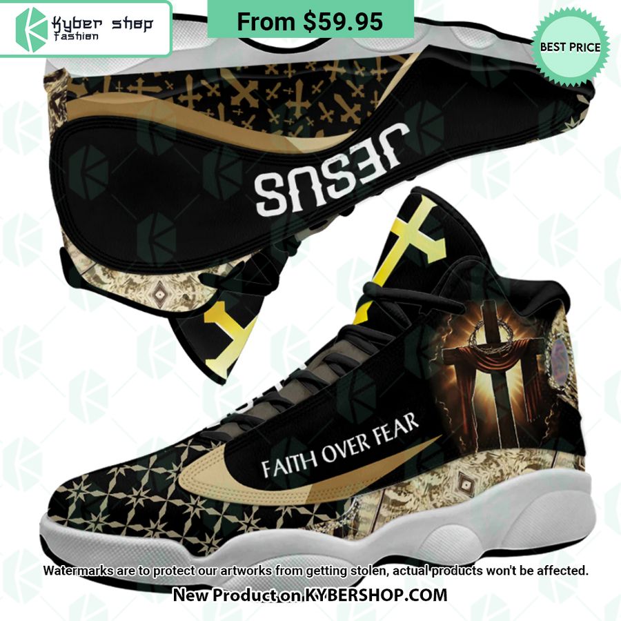 Faith Over Fear Jesus Cross Air Jordan 13 3 Faith Over Fear Jesus Cross Air Jordan 13 Nice shot bro