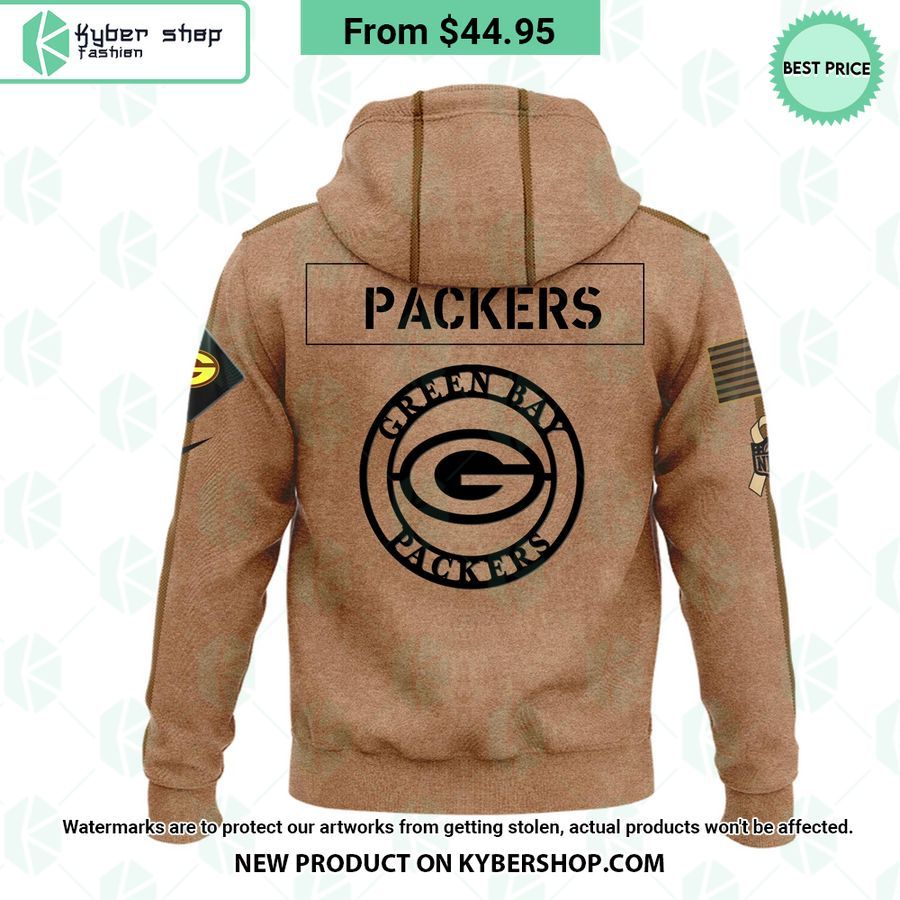 Green Bay Packers Salute To Service Hoodie Word3