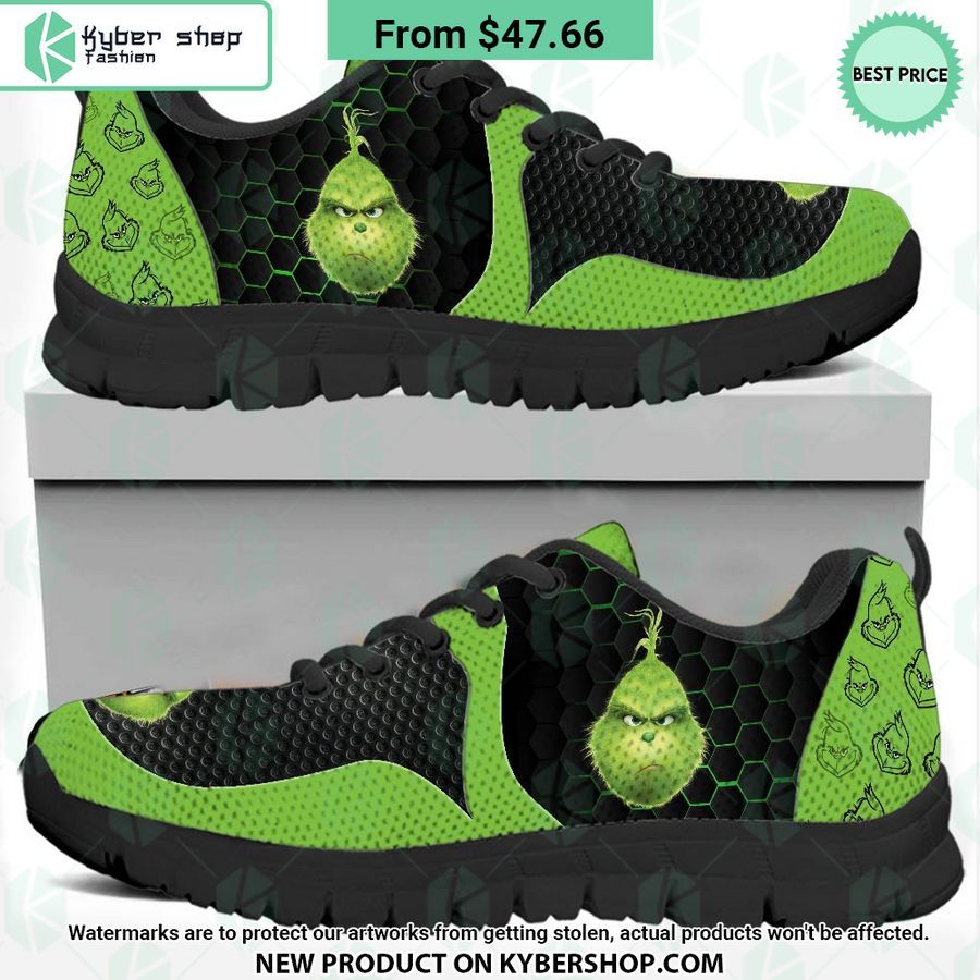 Grinch Christmas Sneaker Shoes Word1