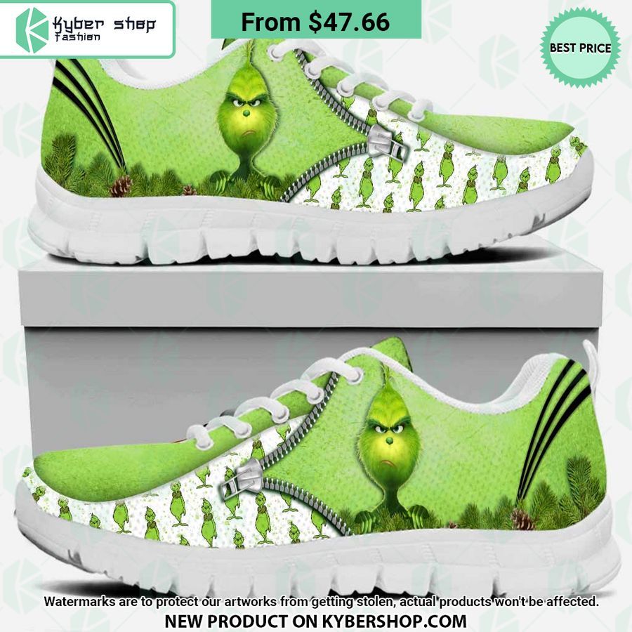 Grinch Custom Sneaker Shoes Word3