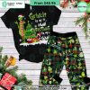Grinch Is My Name Christmas Is Game Pajamas Set word1