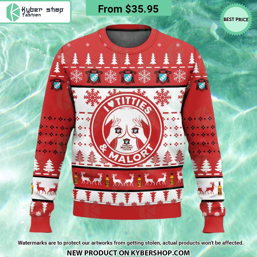 I Love Tities and Malort Sweater 3 I Love Tities and Malort Sweater word1