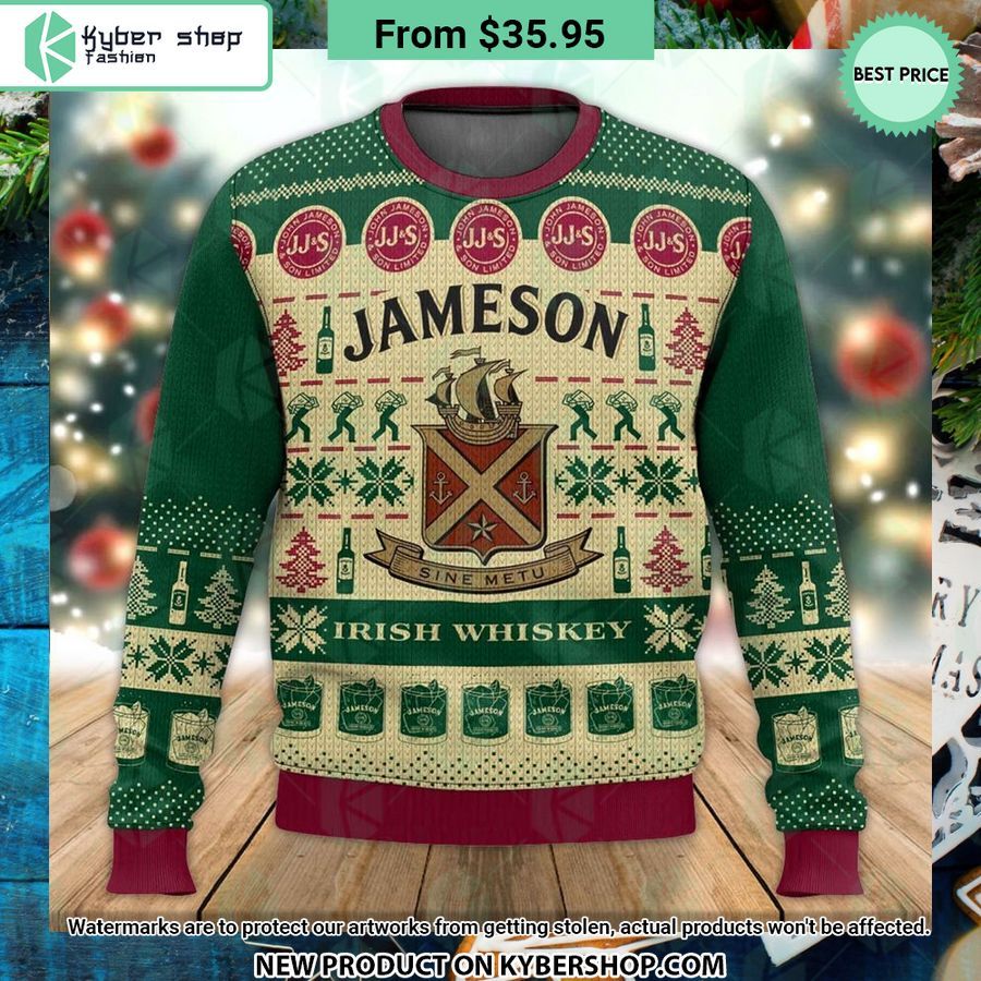 Jameson Irish Whiskey Ugly Sweater Word1