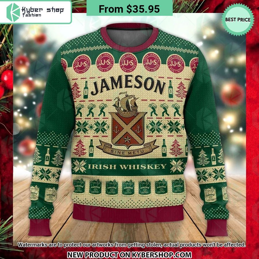 Jameson Irish Whiskey Ugly Sweater Word1