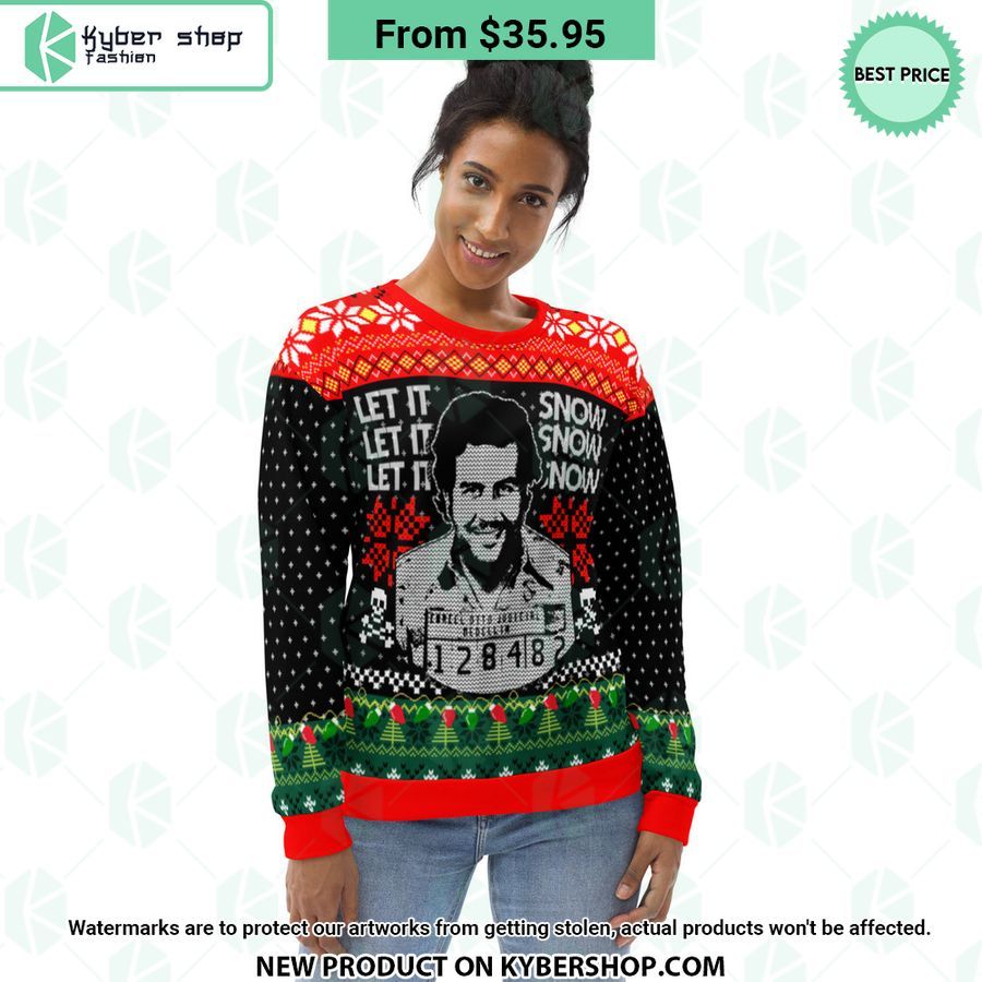Joaquín Guzmán El Chapo Let it Snow Navidad Sweater 3 Joaquín Guzmán El Chapo Let it Snow Navidad Sweater word3
