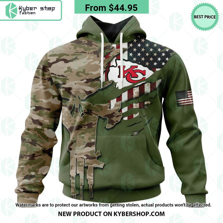 Kansas City Chiefs Camo Design Veterans Day Hoodie 4 Kansas City Chiefs Camo Design Veterans Day Hoodie word2