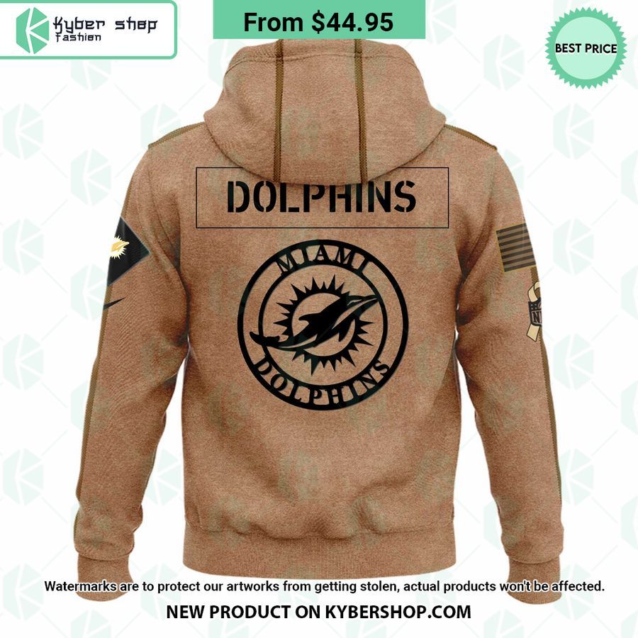 Miami Dolphins Salute To Service Hoodie Word2