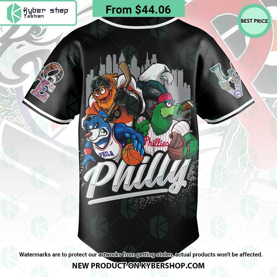 Philadelphia Eagles Philadelphia 76Ers Philadelphia Phillies Philadelphia Flyers Baseball Jersey 4 175.Jpg