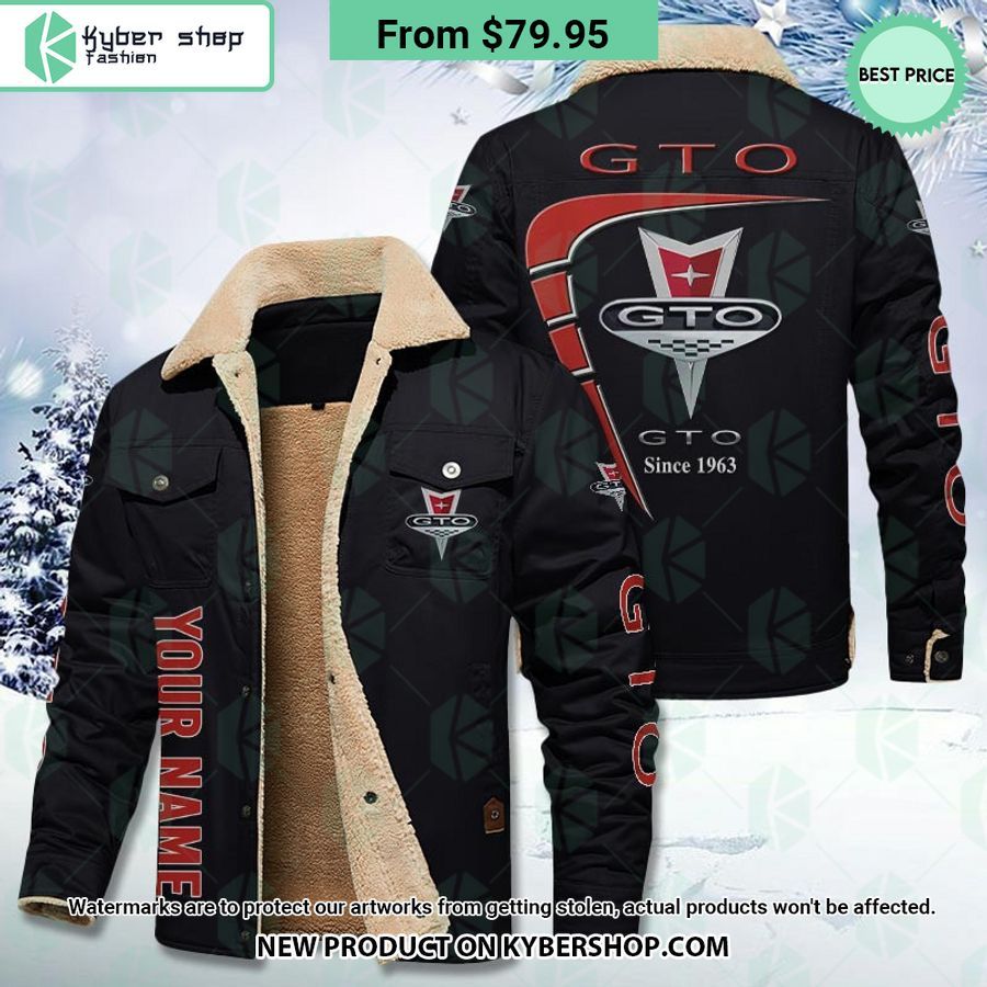 Pontiac Gto Fleece Leather Jacket Word3