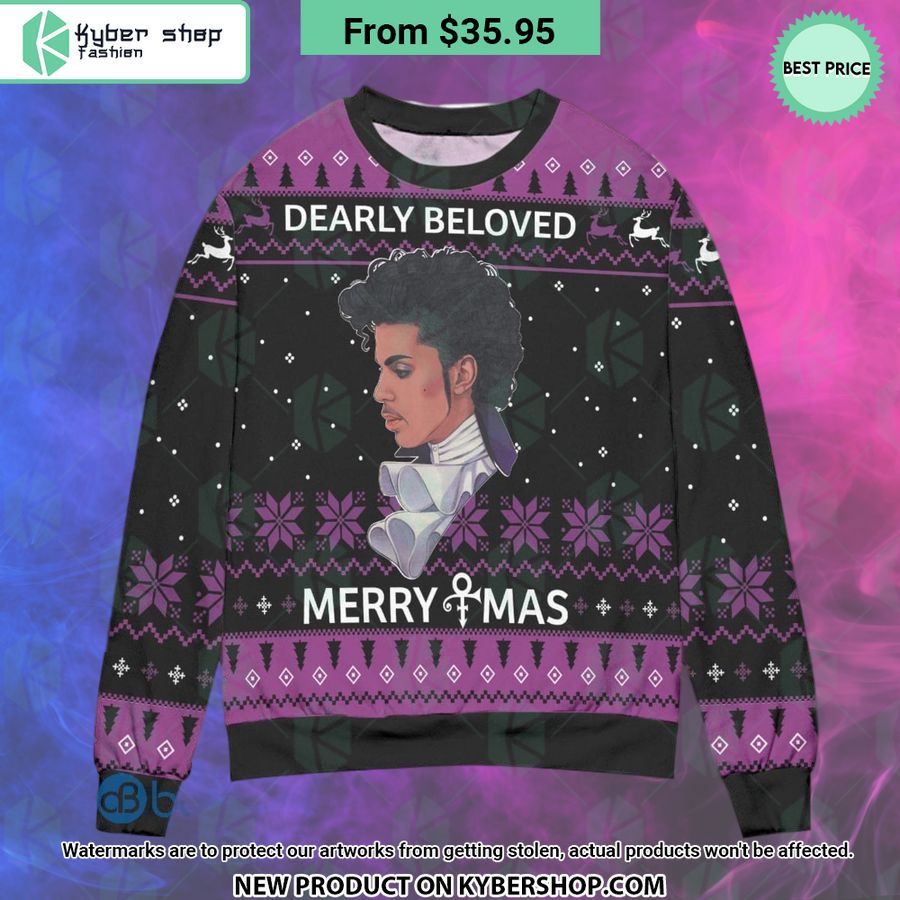 Prince Dearly Beloved Merry Xmas Sweater 10 Prince Dearly Beloved Merry Xmas Sweater word2