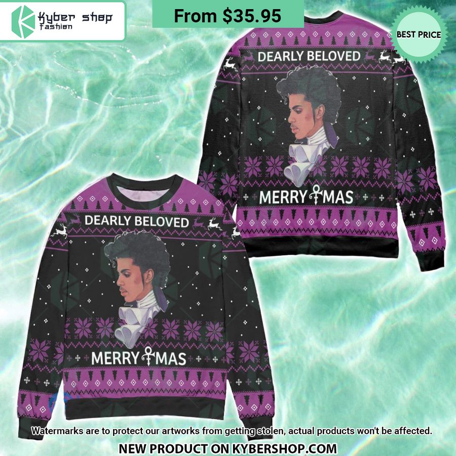 Prince Dearly Beloved Merry Xmas Sweater 5 Prince Dearly Beloved Merry Xmas Sweater word2