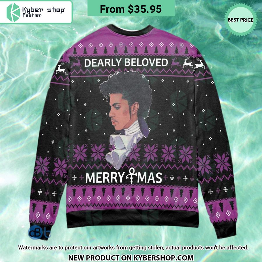 Prince Dearly Beloved Merry Xmas Sweater 7 Prince Dearly Beloved Merry Xmas Sweater word2