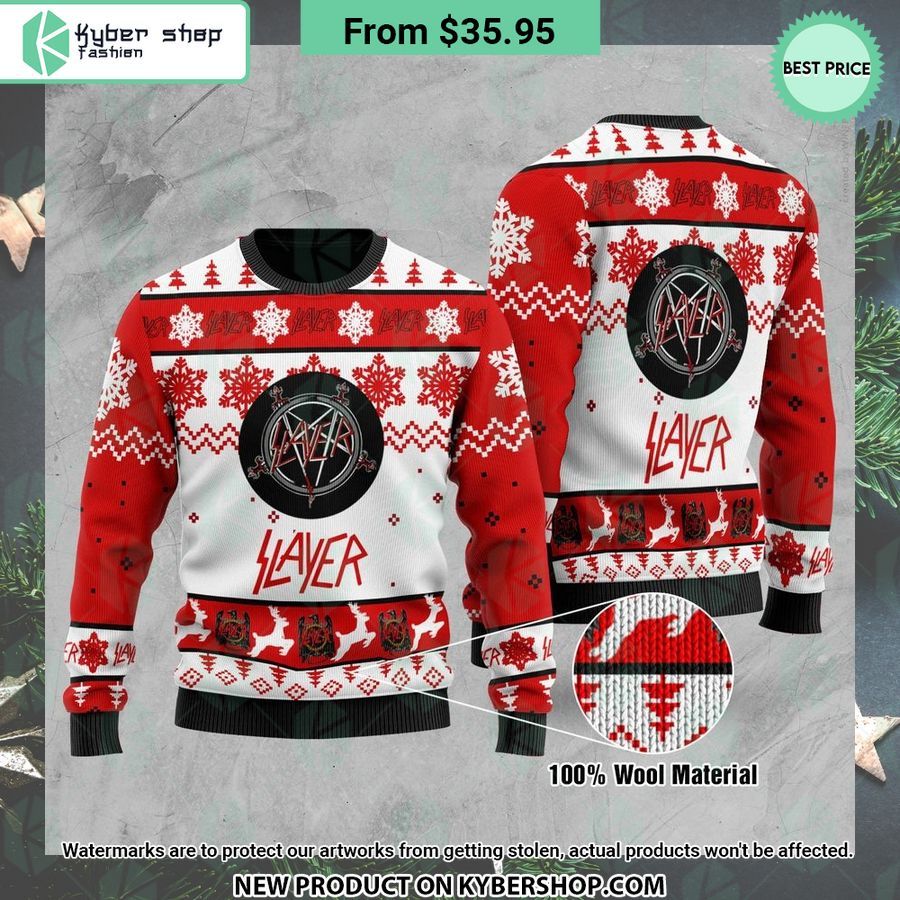 Slayer Band Ugly Christmas Sweater 3 Slayer Band Ugly Christmas Sweater word1