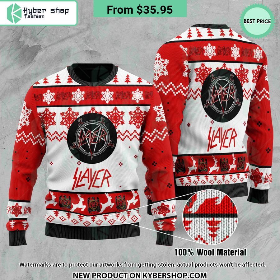 Slayer Band Ugly Christmas Sweater 4 Slayer Band Ugly Christmas Sweater word1