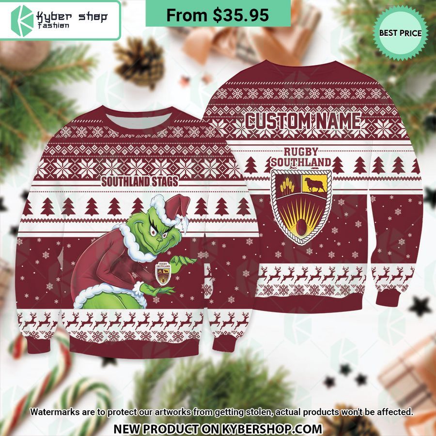 Southland Stags Custom Grinch Sweater