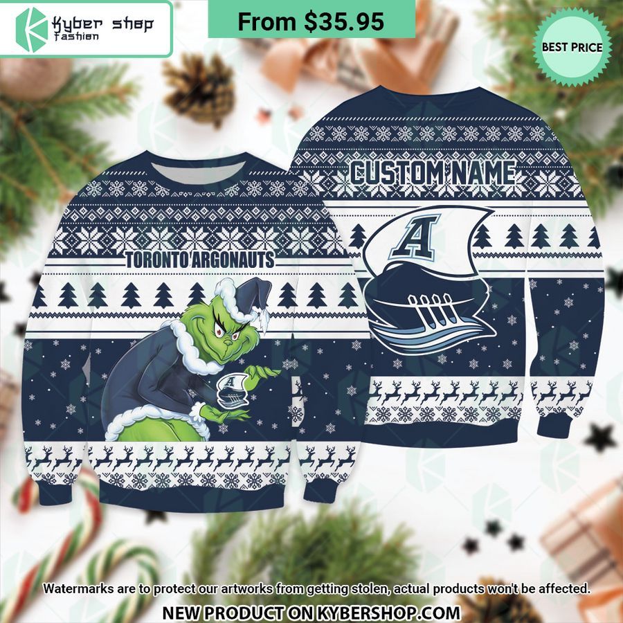 Toronto Argonauts Custom Grinch Sweater