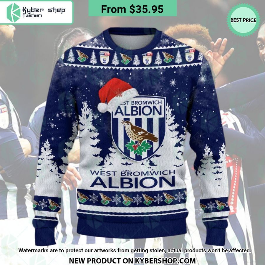 West Bromwich Albion Fc Christmas Sweater Word1