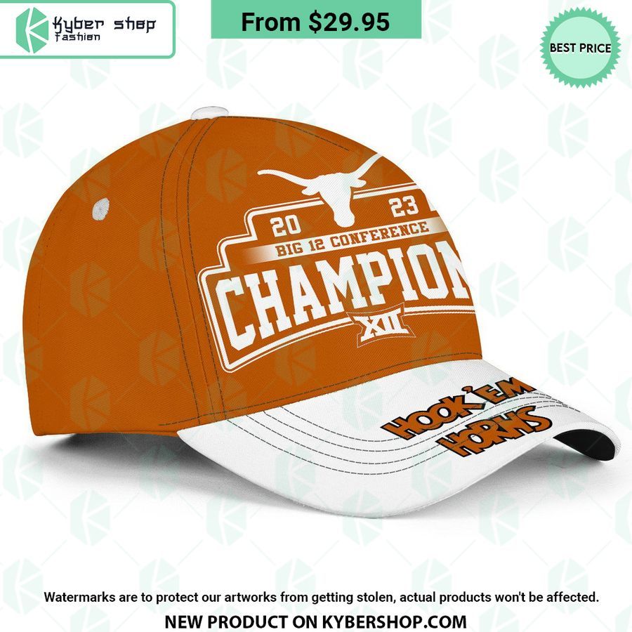 Big 12 Conference Champions Texas Longhorns Hat Word2