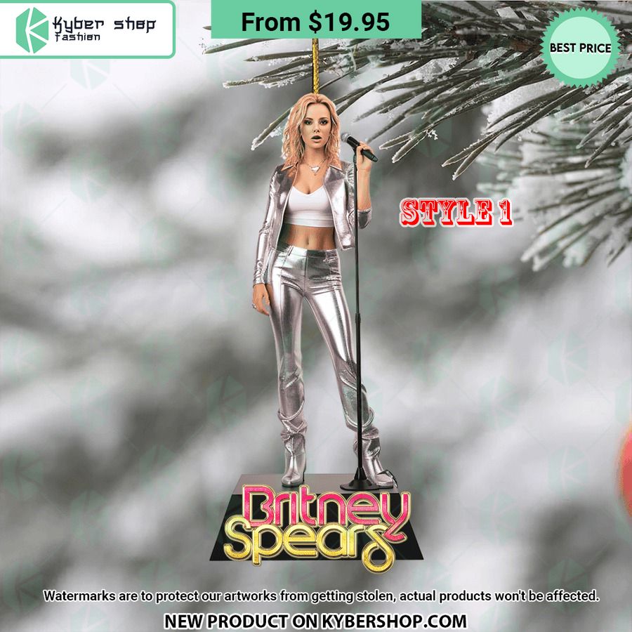 Britney Spears Christmas Ornament Word3