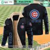 Chicago Cubs Mlb Fleece Leather Jacket Word3