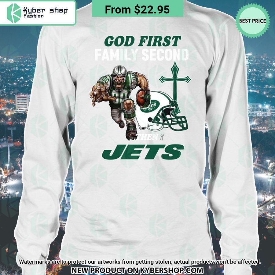 God First Family Second Then New York Jets Shirt Word1