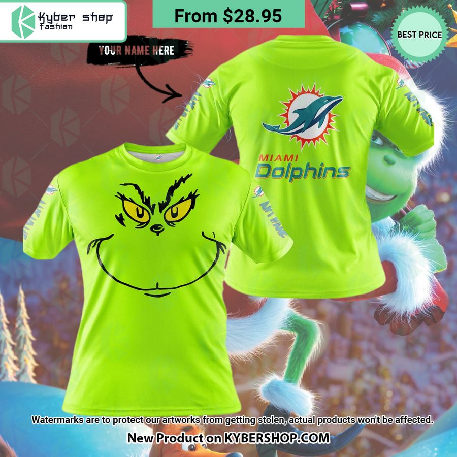 Grinch Miami Dolphins Custom Hoodie, Shirt Word3