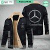 Mercedes-Benz Custom Fleece Leather Jacket Word2