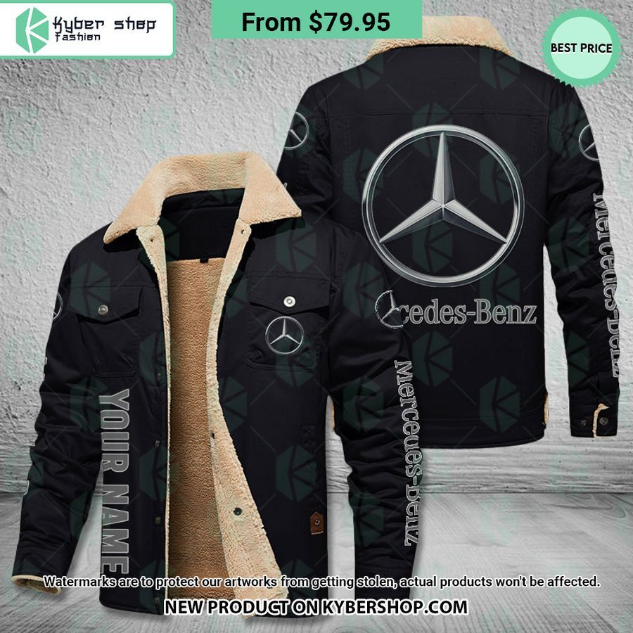Mercedes-Benz Custom Fleece Leather Jacket Word3