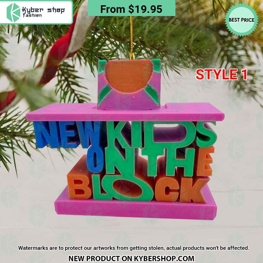 New Kids On The Block Ornament Word2