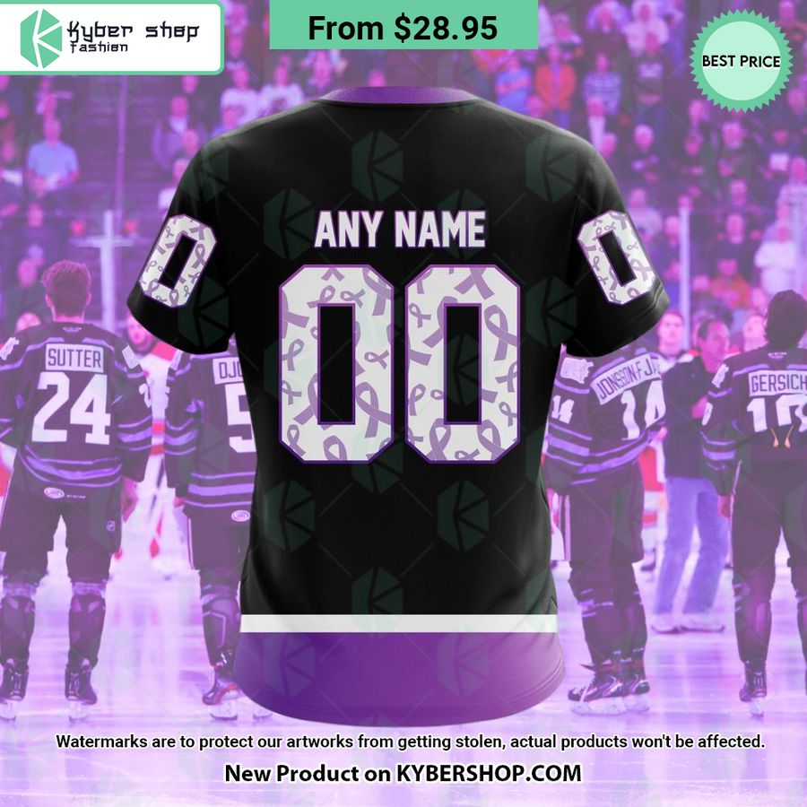Nhl Colorado Avalanche Hockey Fights Cancer Hoodie Word2