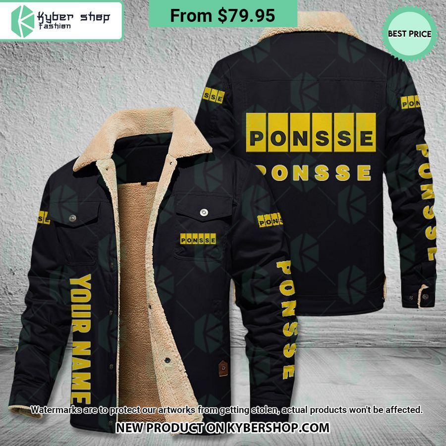 Ponsse Custom Fleece Leather Jacket Word1