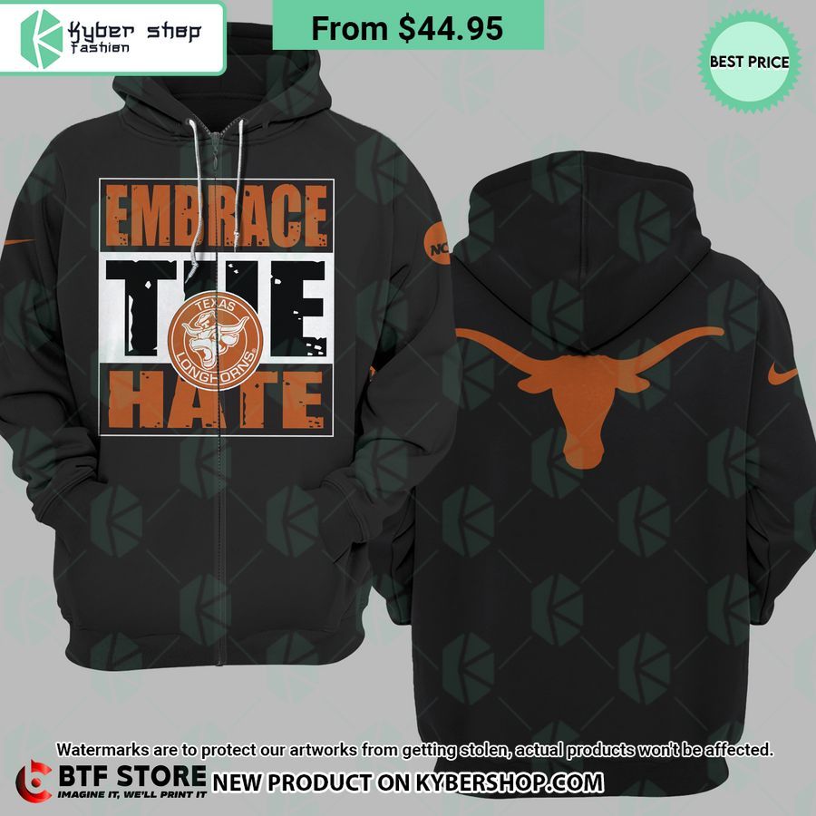 Texas Longhorns Embrace The Hate Hoodie, Shirt Word1