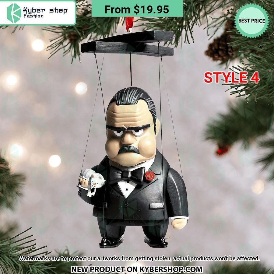 The Godfather Christmas Ornament Word2