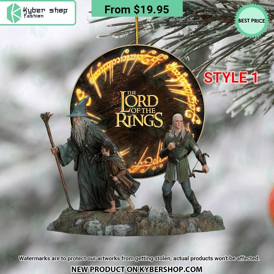 The Lords Of The Ring Christmas Ornament Word2