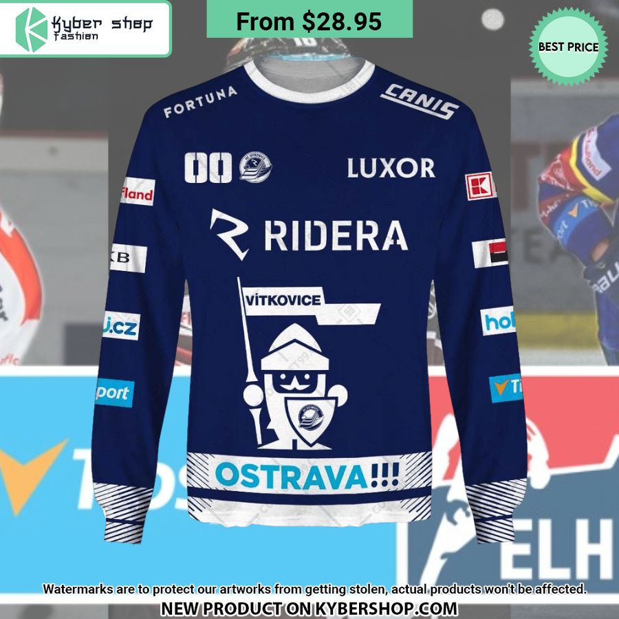 Czech Extraliga Hc Vitkovice Ridera Jersey Style Custom Hoodie Word3