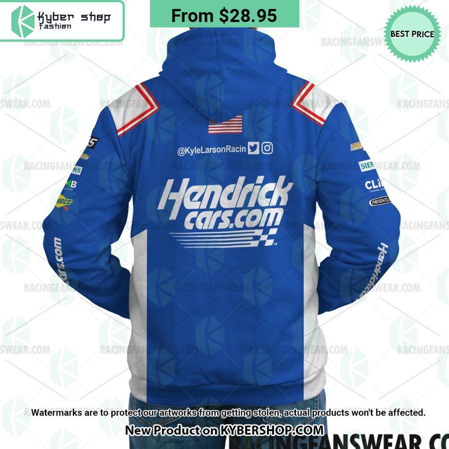 Kyle Larson Nascar 2023 Hendrickcars Racing Uniform Hoodie Word3